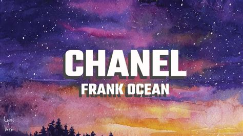 chanel frank ocean traduction|frank ocean chanel lyrics.